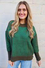 Load image into Gallery viewer, Exposed Seam Two Tone Sweater
