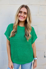 Load image into Gallery viewer, Short Sleeve Round Neck Sweater
