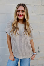 Load image into Gallery viewer, Short Sleeve Round Neck Sweater
