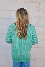Load image into Gallery viewer, Curved Hem Two-Tone Sweater

