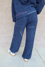 Load image into Gallery viewer, Cable Knit Pattern with Stitch Detailing Balloon Hem Pants
