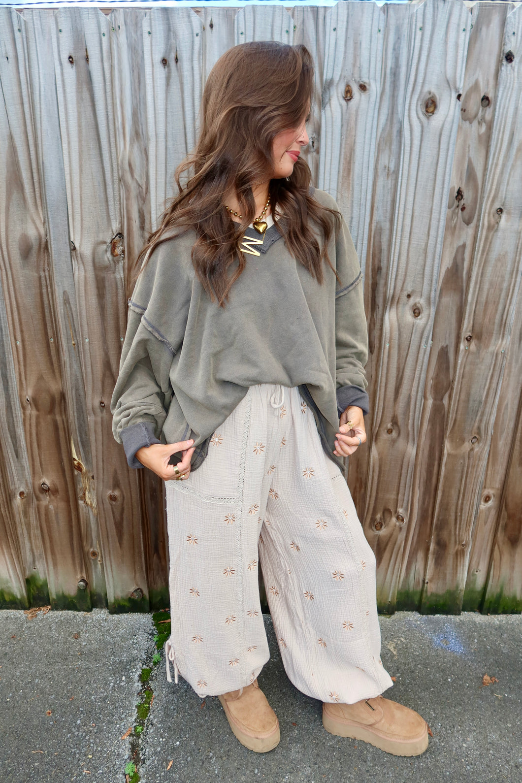 French Terry Oversized Sweatshirt