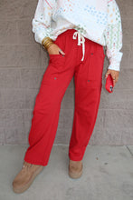 Load image into Gallery viewer, Drawstring Pockets Straight Leg Pants
