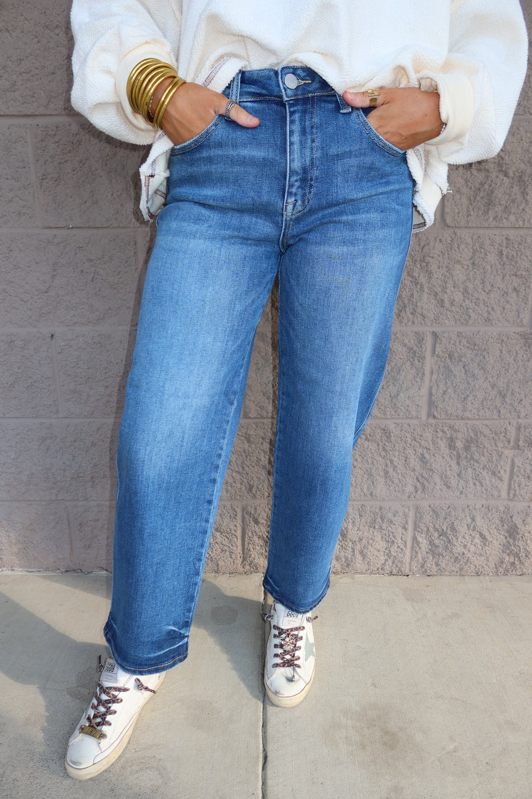 Slouchy Cropped Barrel Jeans