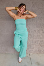Load image into Gallery viewer, Strapless Top and Wide-Leg Pants Set
