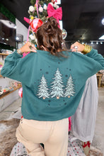 Load image into Gallery viewer, Green Christmas Tree Embroider Sweatshirt
