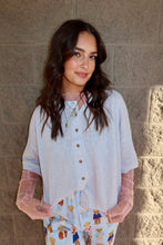 Load image into Gallery viewer, Midi Sleeve Button Up Top
