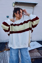 Load image into Gallery viewer, Colorblock Funnel Neck Long Sleeve Pullover Top
