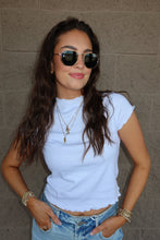 Load image into Gallery viewer, Lettuce Trimmed Cropped Tee (5 Colors)

