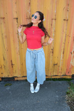 Load image into Gallery viewer, Slouchy Cropped Wide Leg Jeans
