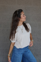 Load image into Gallery viewer, Raised Rib Puff Sleeve Top (6 Colors)
