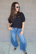 Load image into Gallery viewer, Raised Rib Puff Sleeve Top (6 Colors)
