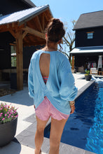 Load image into Gallery viewer, Oversized Cross Detail Open Back Long Sleeve (3 Colors)

