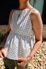 Load image into Gallery viewer, Strawberry Print Tie-Side Cami Top
