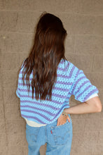 Load image into Gallery viewer, Crochet Striped Knit Top
