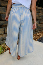 Load image into Gallery viewer, Floral Eyelet Side Elastic Stripes Wide Leg Pants (4 Colors)
