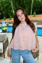 Load image into Gallery viewer, Cottage Grace Daisy Petal Blouse Top
