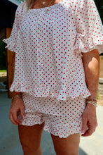 Load image into Gallery viewer, Ruffled Hem Polka Dot Shorts
