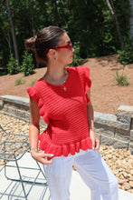 Load image into Gallery viewer, Ruffled Sweater Knit Top
