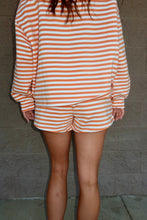 Load image into Gallery viewer, Comfy Elastic Waist Striped Knit Shorts
