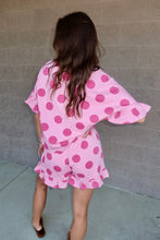Load image into Gallery viewer, Polka Dots Printed Ruffled Top And Shorts Set
