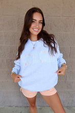 Load image into Gallery viewer, God Is Good Quilted Pastel Embroidered Sweatshirt
