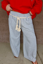 Load image into Gallery viewer, French Terry Gathered Waist Barrel Leg Pants
