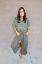 Load image into Gallery viewer, Striped Rib Banded Top (4 Colors)

