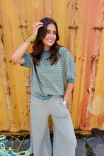 Load image into Gallery viewer, Striped Rib Banded Top (4 Colors)
