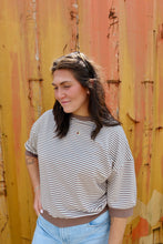 Load image into Gallery viewer, Striped Contrast Trim Rib Banded Top (8 Colors)
