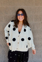 Load image into Gallery viewer, Oversized Polka-Dot Cardigan
