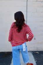 Load image into Gallery viewer, Raised Rib Striped Round Neck Pullover (3 Colors)
