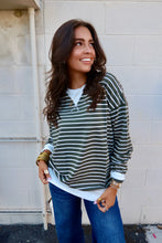 Load image into Gallery viewer, Striped Rib Banded Pullover (4 Colors)
