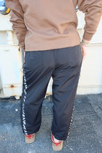 Load image into Gallery viewer, Zebra Side-Striped Wide-Leg Windbreaker Pants
