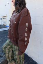 Load image into Gallery viewer, Reversible Horse Graphic Mock-Neck Sweatshirt
