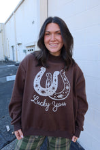 Load image into Gallery viewer, Reversible Horse Graphic Mock-Neck Sweatshirt
