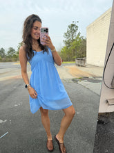 Load image into Gallery viewer, Swiss Dot Babydoll Scoop Neck Dress (2 Colors)
