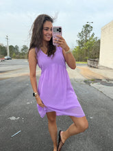 Load image into Gallery viewer, Swiss Dot Babydoll Scoop Neck Dress (2 Colors)
