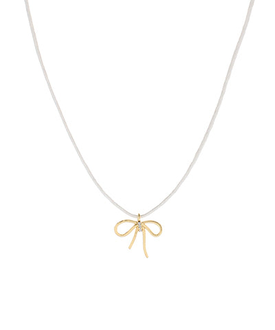 Bow Pendant Cord Necklace