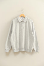Load image into Gallery viewer, Oversized Polo Collared Pullover
