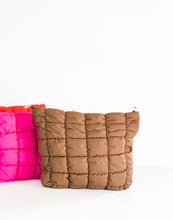 Load image into Gallery viewer, Quilted Puffer Makeup Bag Cosmetic Travel Pouch
