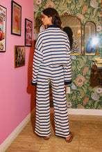 Load image into Gallery viewer, Zip-Neck Stripe Pullover Top
