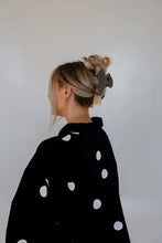 Load image into Gallery viewer, BLACK &amp; WHITE POLKA DOT CLAW

