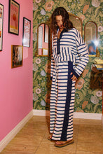 Load image into Gallery viewer, Zip-Neck Stripe Pullover Top
