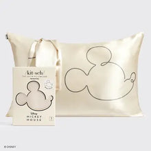 Load image into Gallery viewer, Mickey &amp; Minnie Satin Standard Pillowcase
