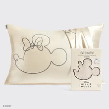 Load image into Gallery viewer, Mickey &amp; Minnie Satin Standard Pillowcase
